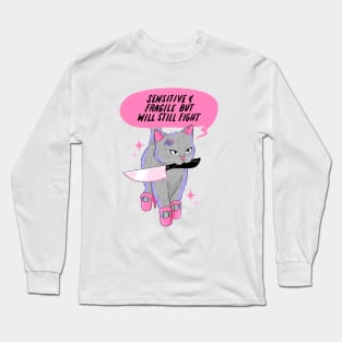 Fighter Kitty Long Sleeve T-Shirt